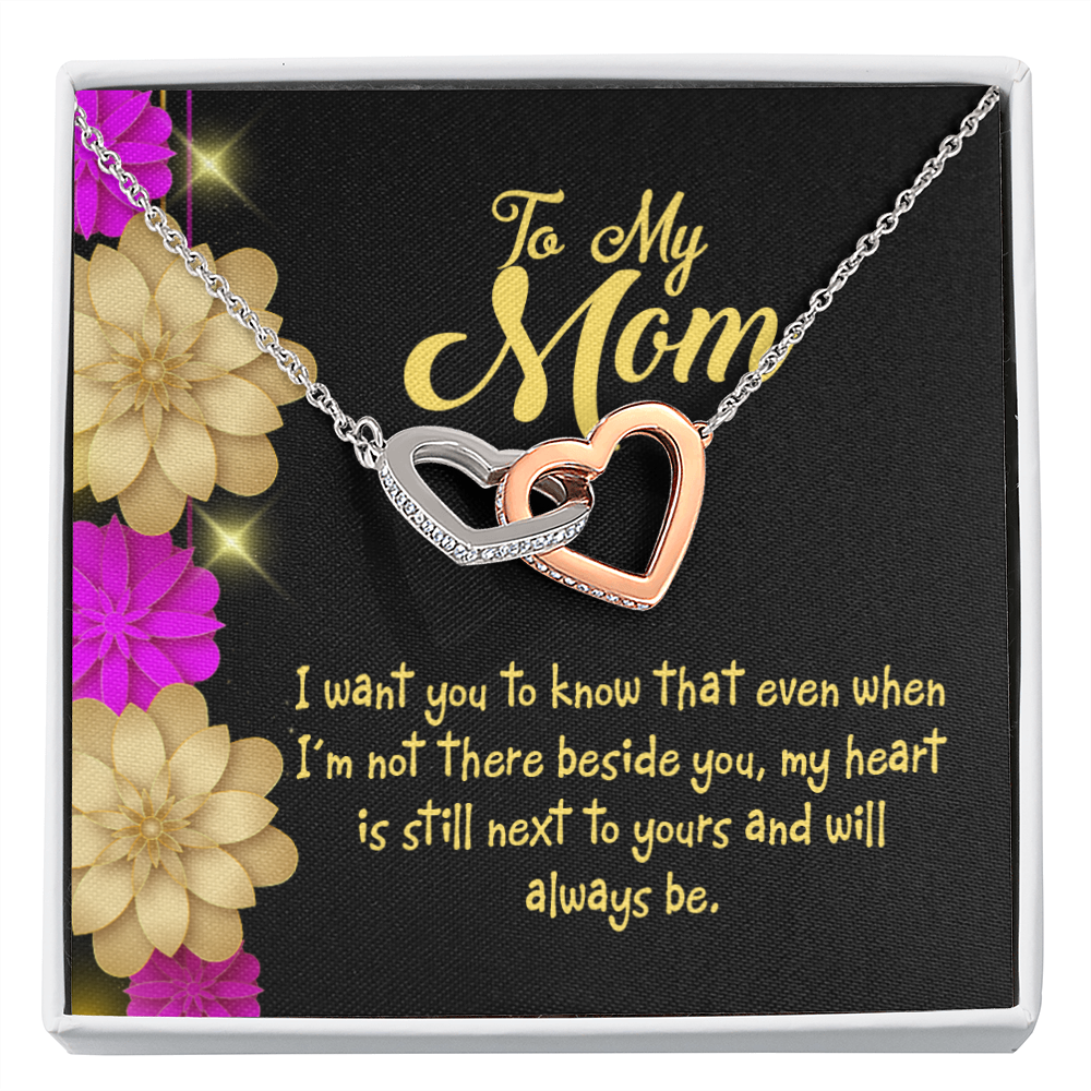 To Mom There Beside You Inseparable Necklace-Express Your Love Gifts