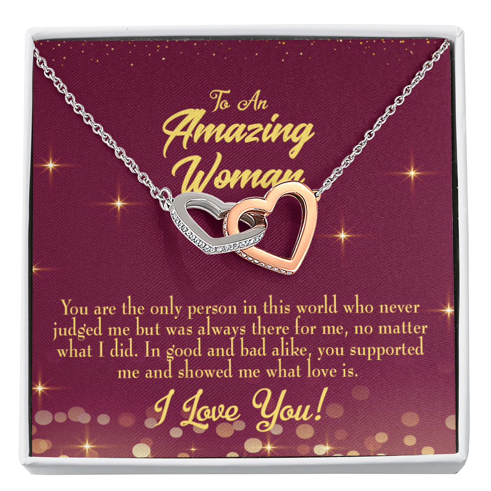 To Mom Who Never Judged Inseparable Necklace-Express Your Love Gifts