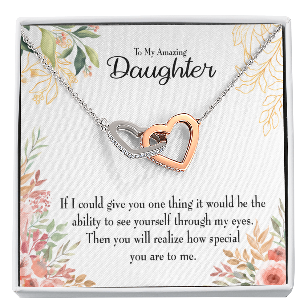 To My Daughter Ability to See Inseparable Necklace-Express Your Love Gifts
