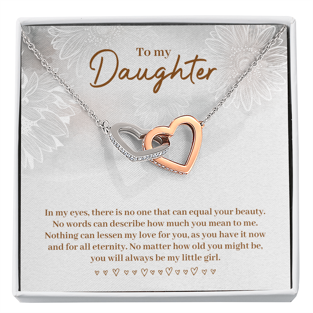 To My Daughter Always Be My Little Girl Inseparable Necklace-Express Your Love Gifts