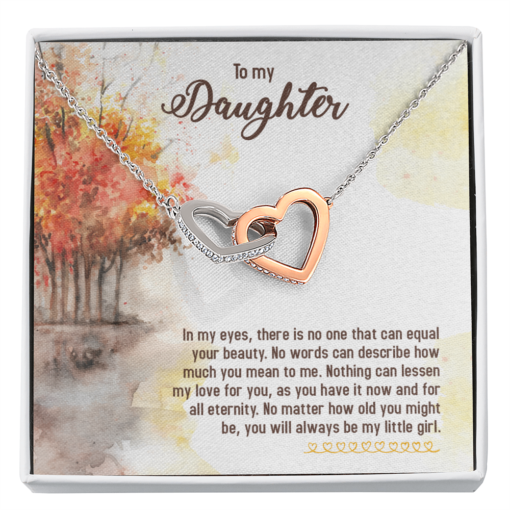 To My Daughter In My Eyes There is No One Inseparable Necklace-Express Your Love Gifts