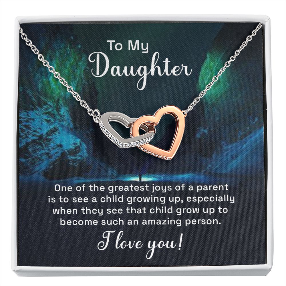 To My Daughter One of the Greatest Joys of a Parent Inseparable Necklace-Express Your Love Gifts