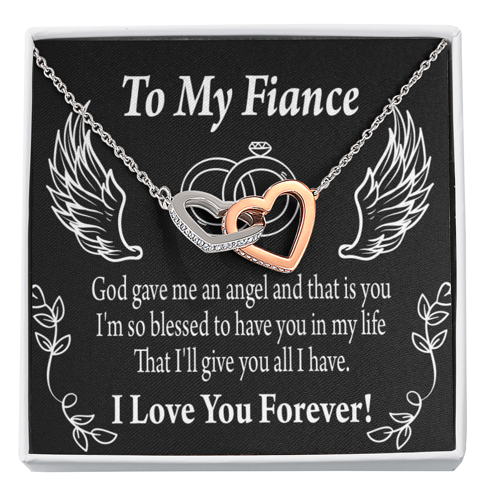 To My Fiancee Blessed to have You Inseparable Necklace-Express Your Love Gifts