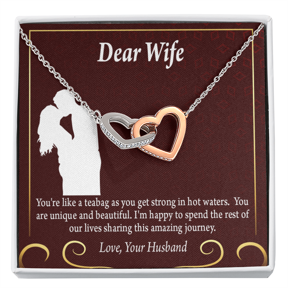 To My Fiancee Love Journey Inseparable Necklace-Express Your Love Gifts