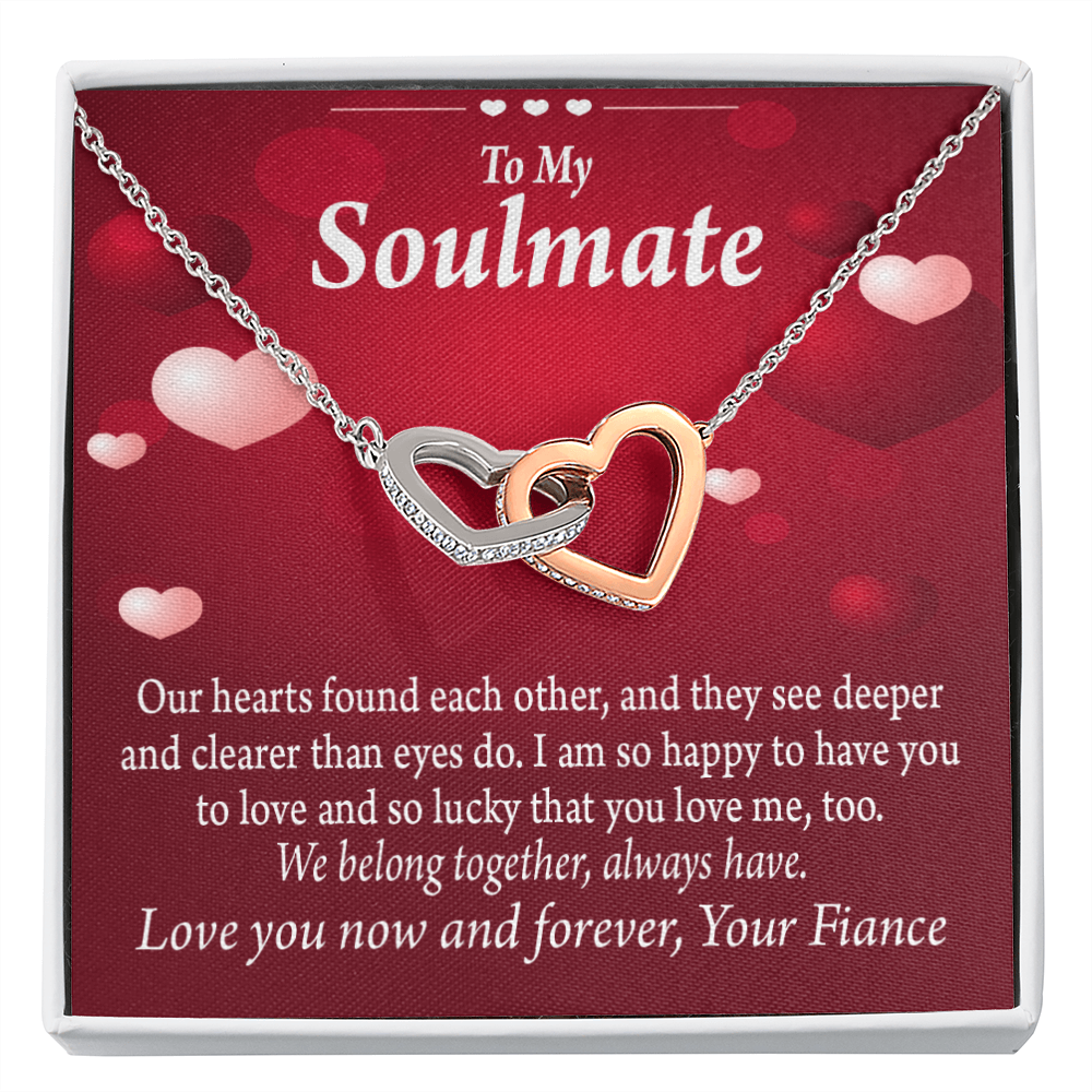 To My Fiancee We Belong Together Always Have Inseparable Necklace-Express Your Love Gifts