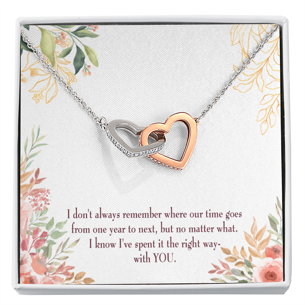 To My Girlfriend A Time Well Spent Inseparable Necklace-Express Your Love Gifts