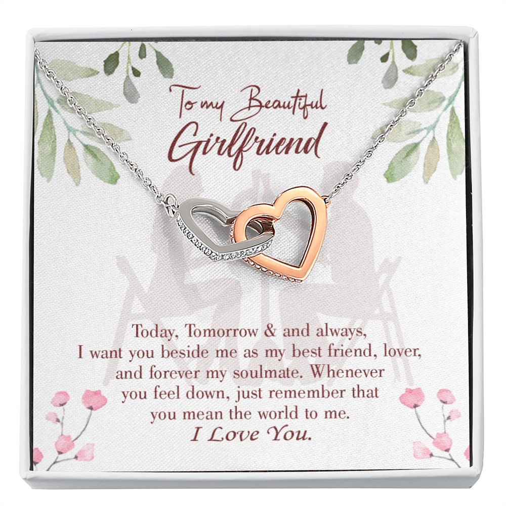 To My Girlfriend Forever my Soulmate Inseparable Necklace-Express Your Love Gifts