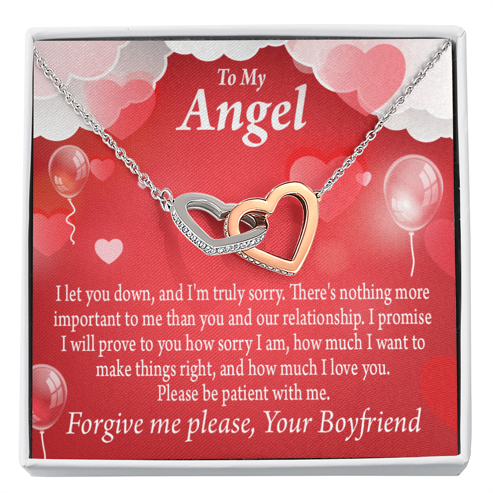 To My Girlfriend Forgive Me Inseparable Necklace-Express Your Love Gifts