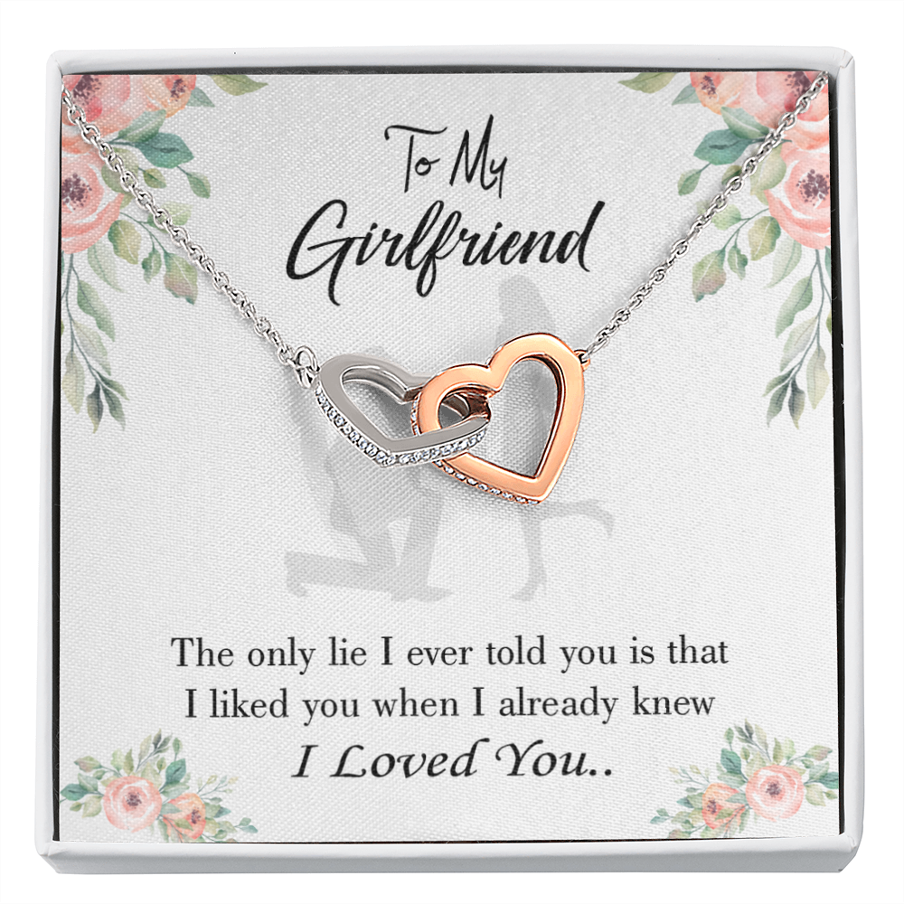 To My Girlfriend I Knew I Loved You Inseparable Necklace-Express Your Love Gifts