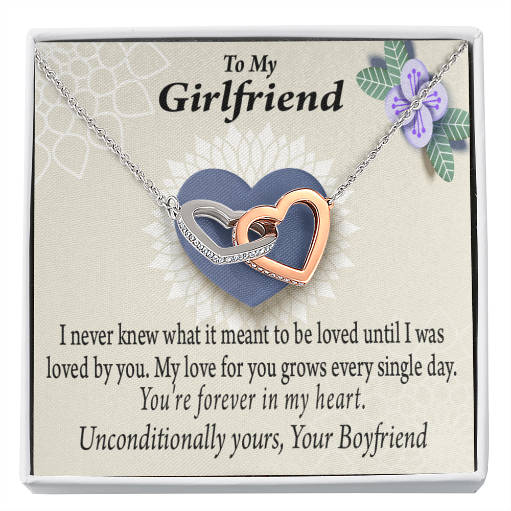 To My Girlfriend I Love You More Every Day Inseparable Necklace-Express Your Love Gifts
