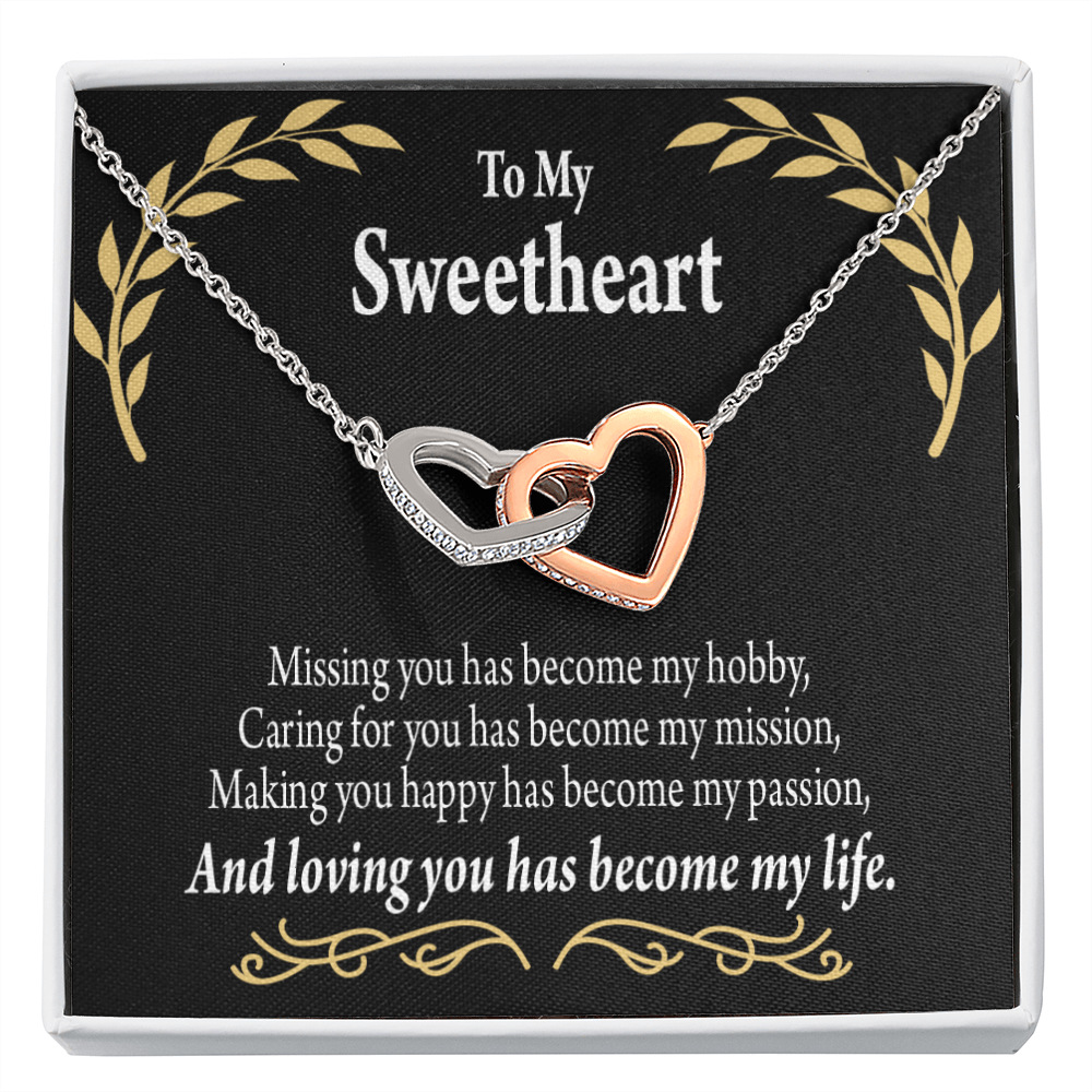 To My Girlfriend Loving You Inseparable Necklace-Express Your Love Gifts