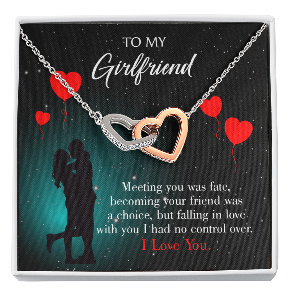 To My Girlfriend Meeting Inseparable Necklace-Express Your Love Gifts