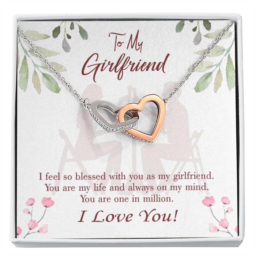 To My Girlfriend One in Million Inseparable Necklace-Express Your Love Gifts