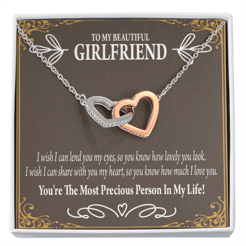 To My Girlfriend Precious Love Inseparable Necklace-Express Your Love Gifts