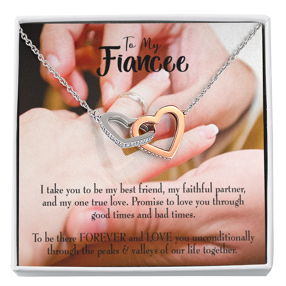 To My Girlfriend Promise to Fianceee Inseparable Necklace-Express Your Love Gifts