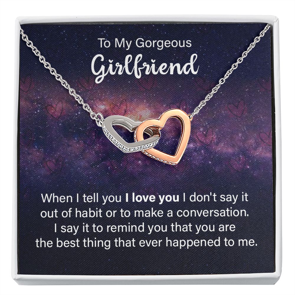 To My Girlfriend When I Tell You I Love You Inseparable Necklace-Express Your Love Gifts