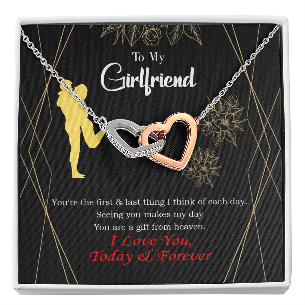 To My Girlfriend You Make my Day Inseparable Necklace-Express Your Love Gifts