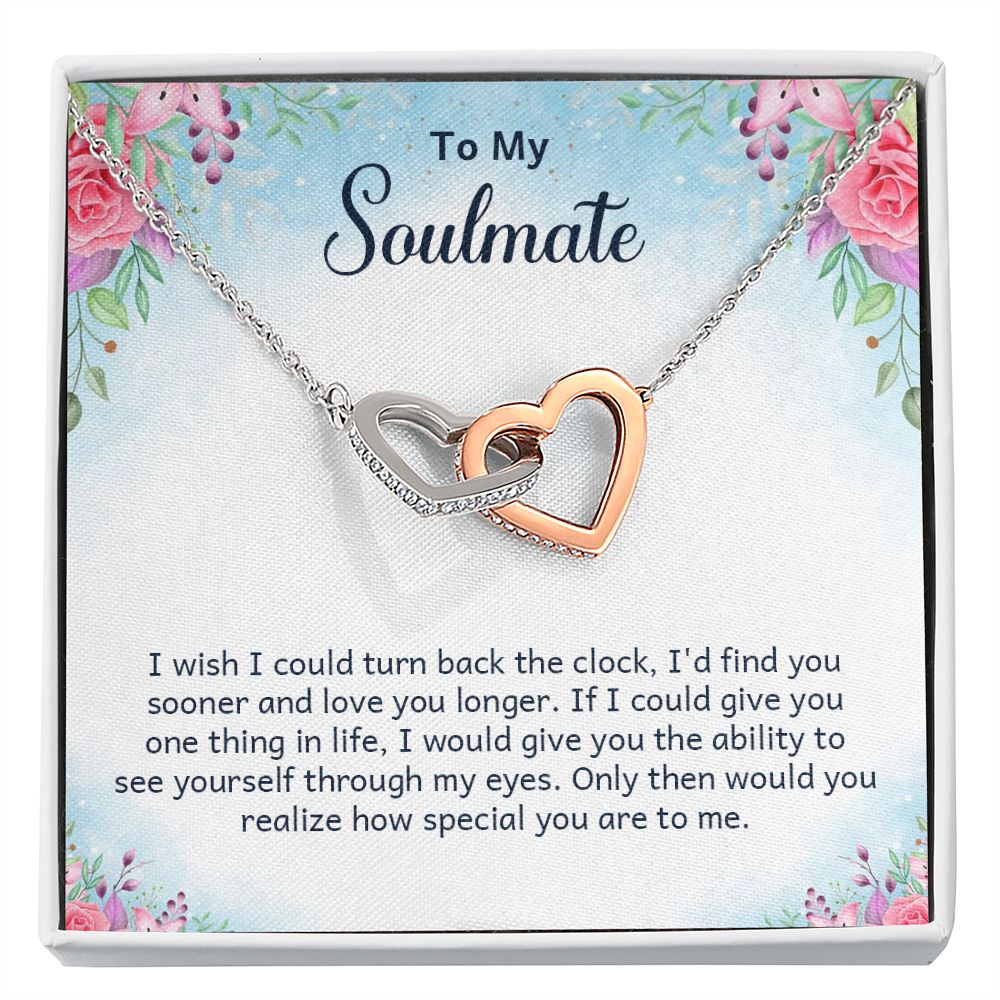 To My Soulmate I Wish I Could Turn Back Inseparable Necklace-Express Your Love Gifts