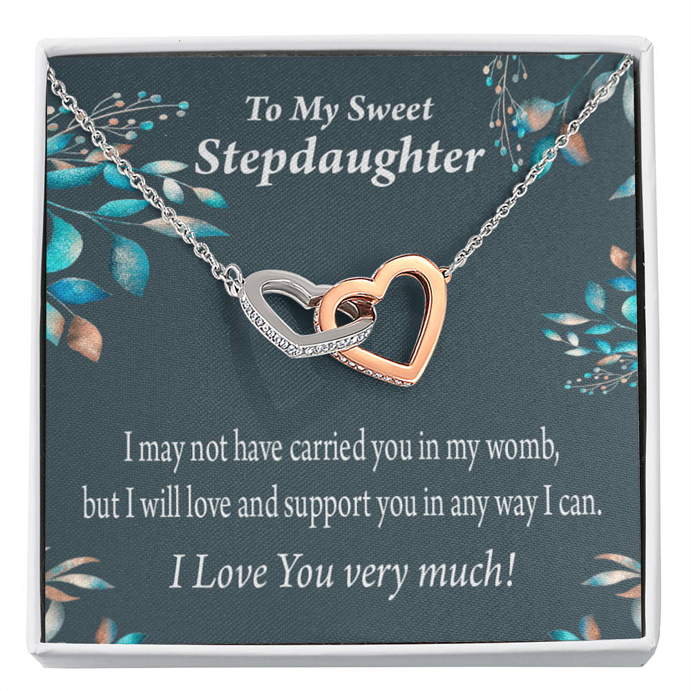 To My Stepdaughter Love & Support Inseparable Necklace-Express Your Love Gifts