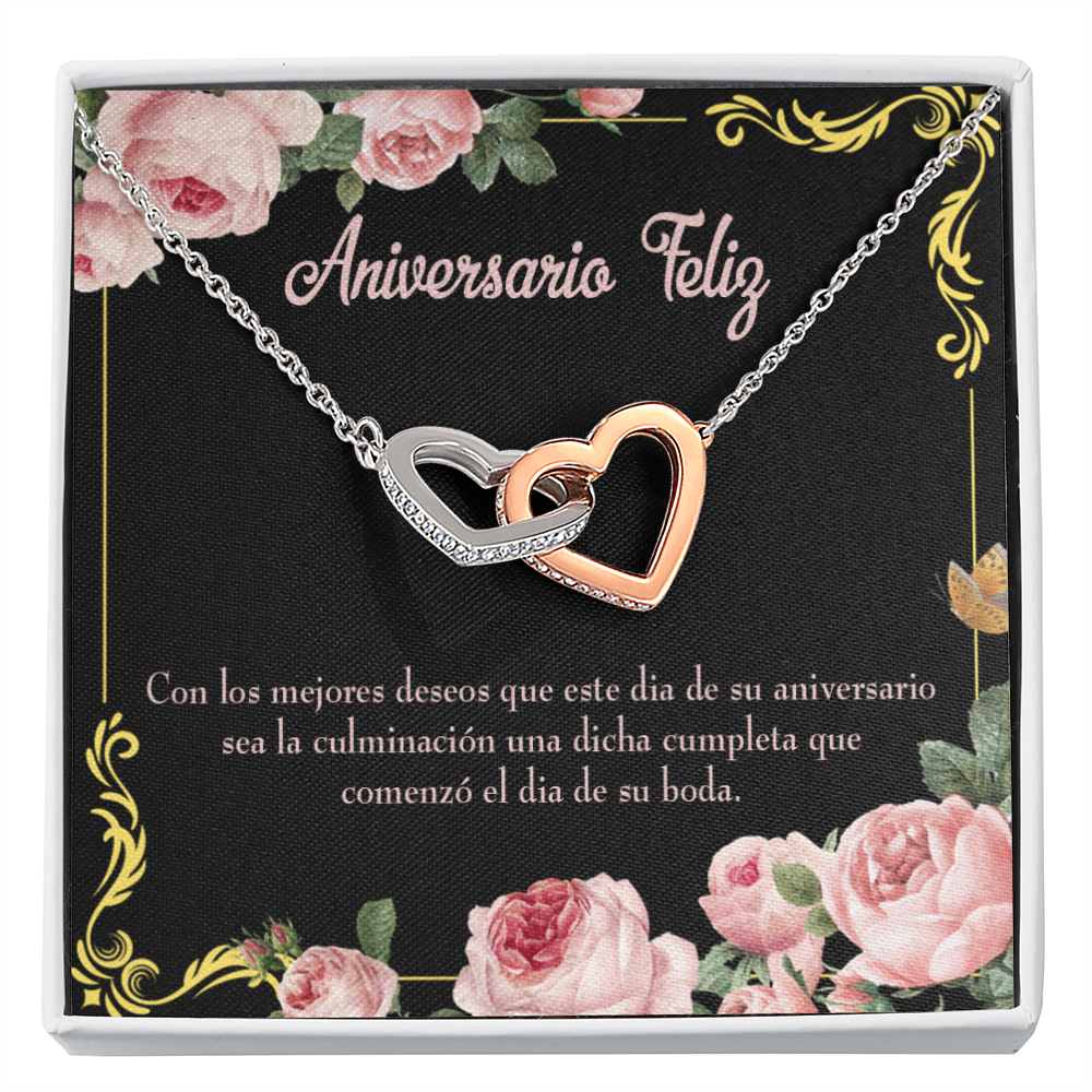 To My Wife Aniversario Feliz Inseparable Necklace-Express Your Love Gifts