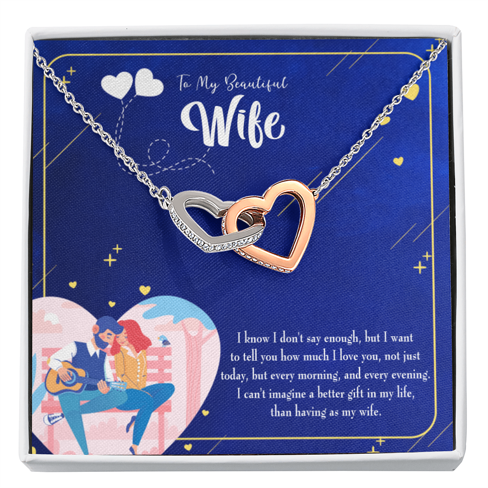 To My Wife Better Gift Inseparable Necklace-Express Your Love Gifts