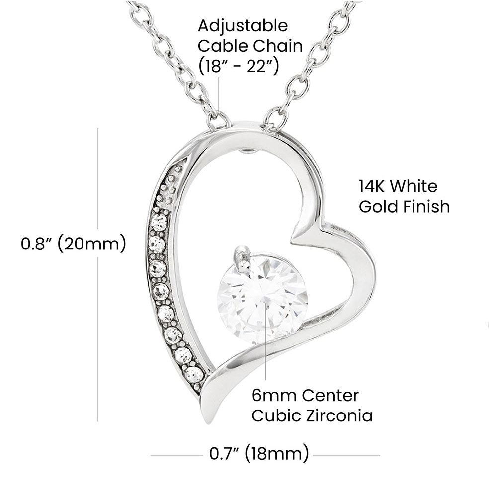 To My Wife I Asked God Forever Necklace w Message Card-Express Your Love Gifts