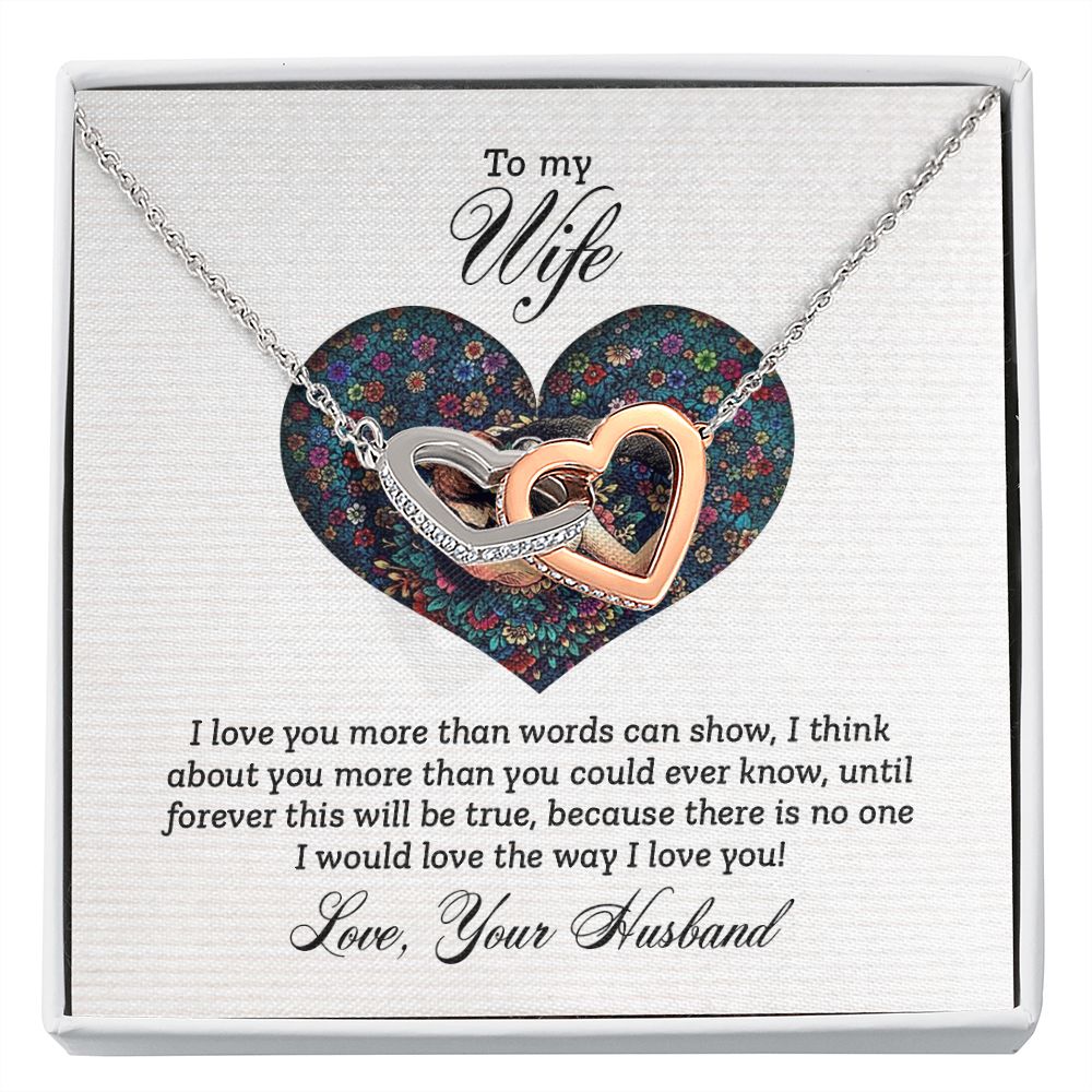 To My Wife I Love You More Inseparable Necklace-Express Your Love Gifts