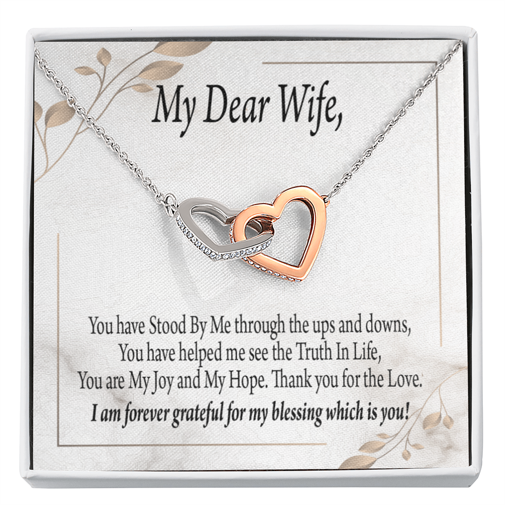 To My Wife My Dear Wife Inseparable Necklace-Express Your Love Gifts