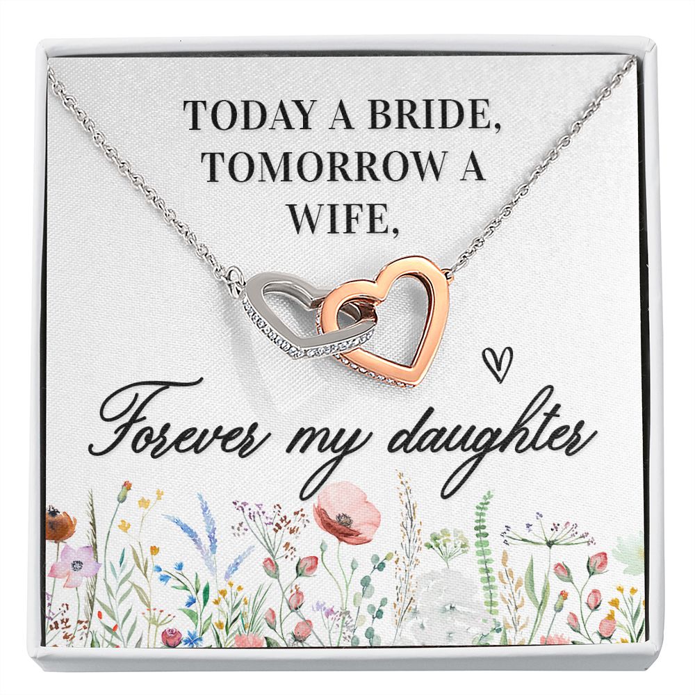 To My Wife Today a Bride Inseparable Necklace-Express Your Love Gifts