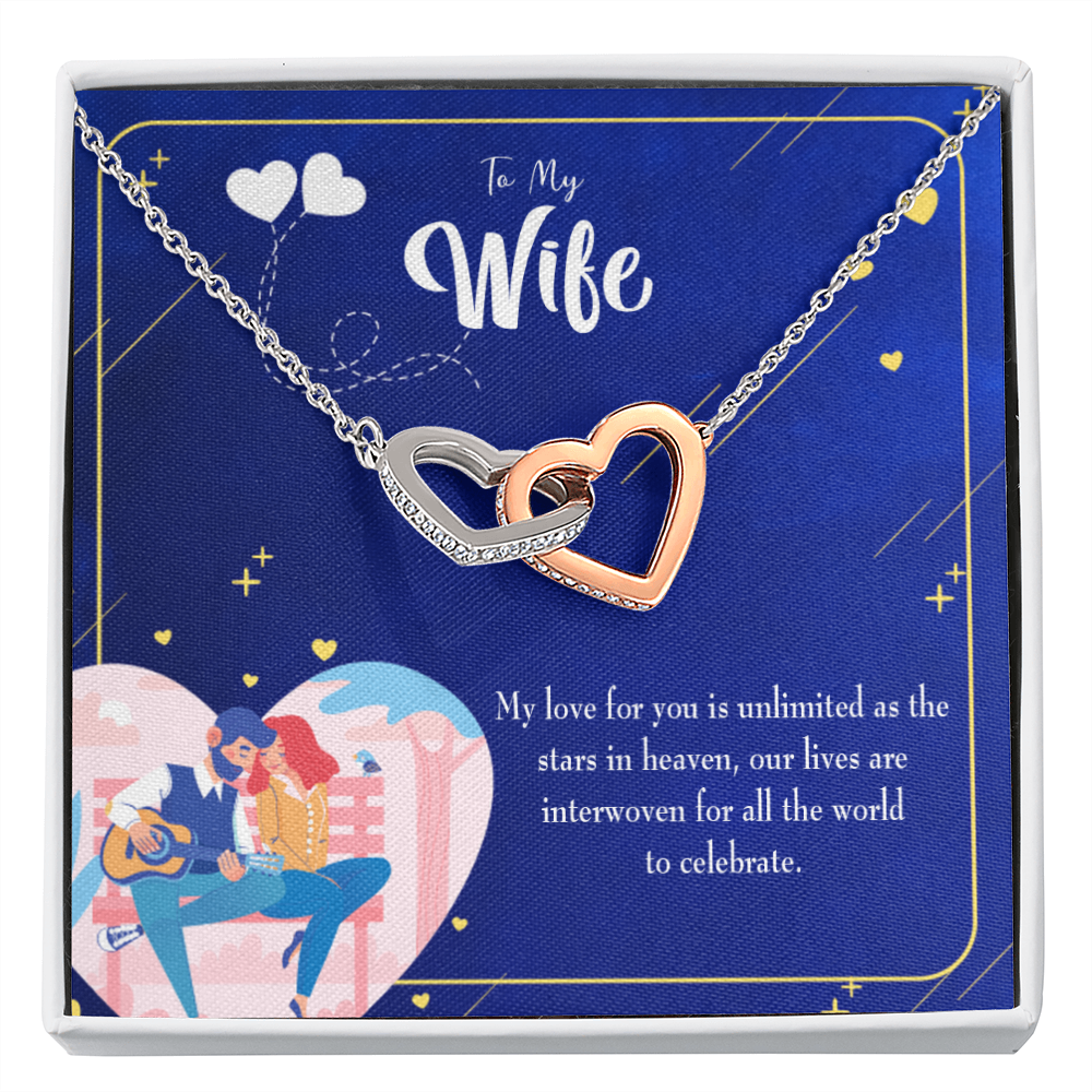 To My Wife Unlimited Love Inseparable Necklace-Express Your Love Gifts