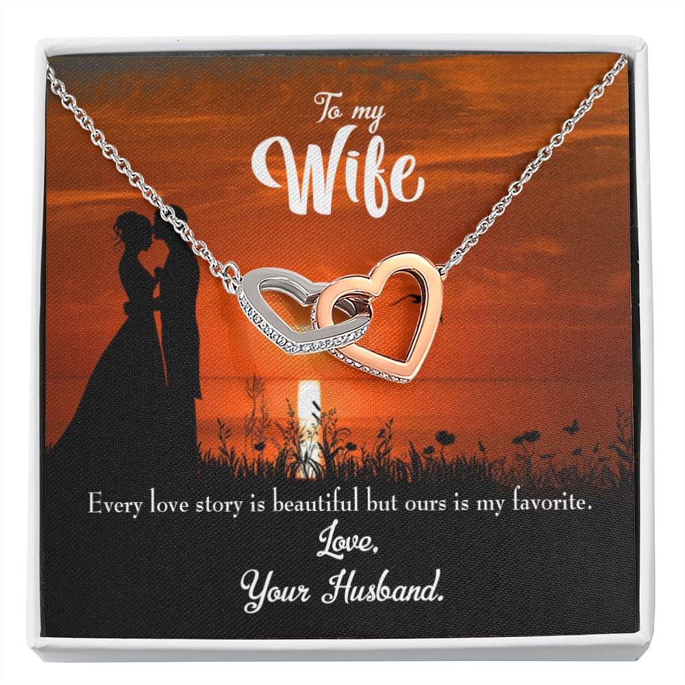To My Wife Wife Love Story Inseparable Necklace-Express Your Love Gifts