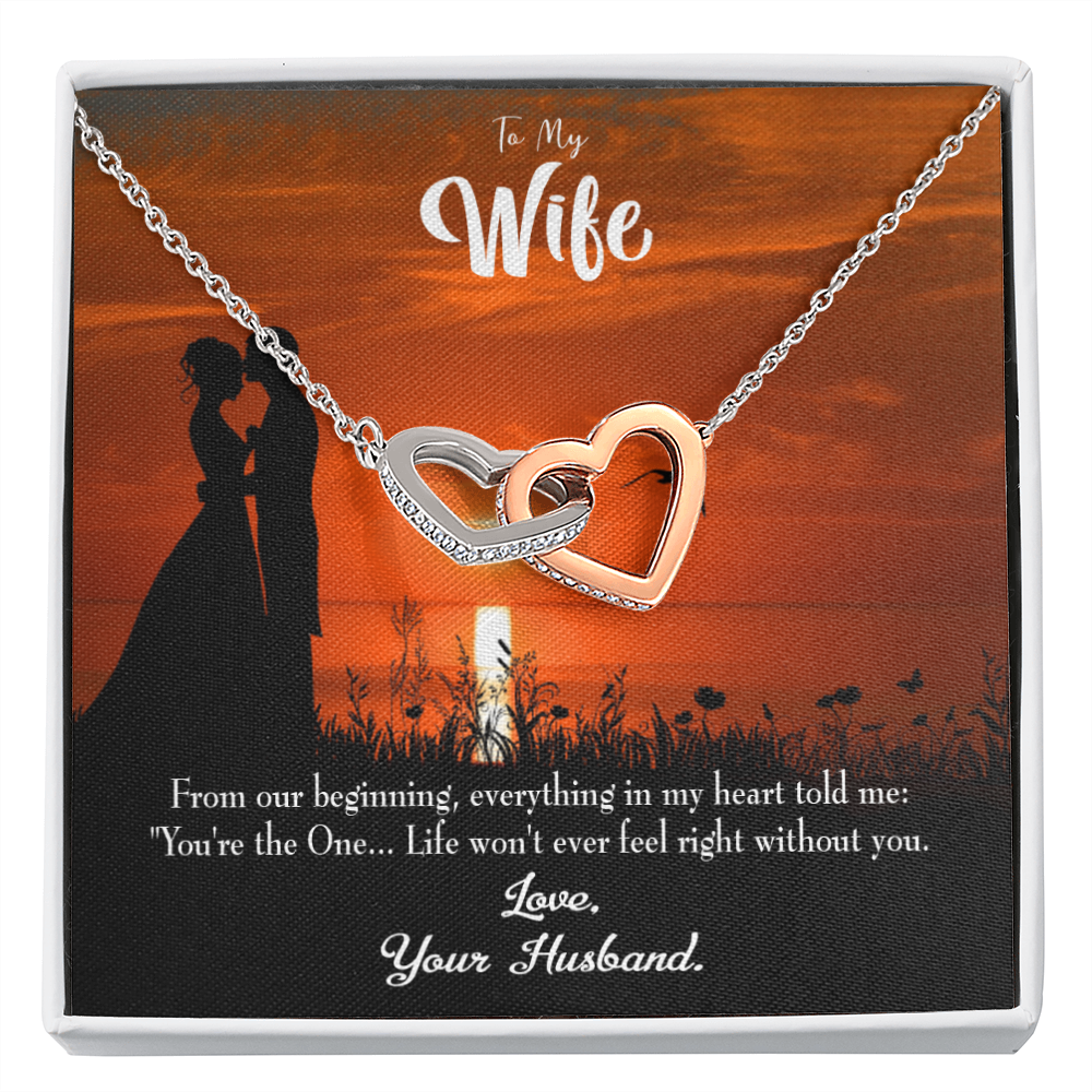 To My Wife You're the One! Inseparable Necklace-Express Your Love Gifts