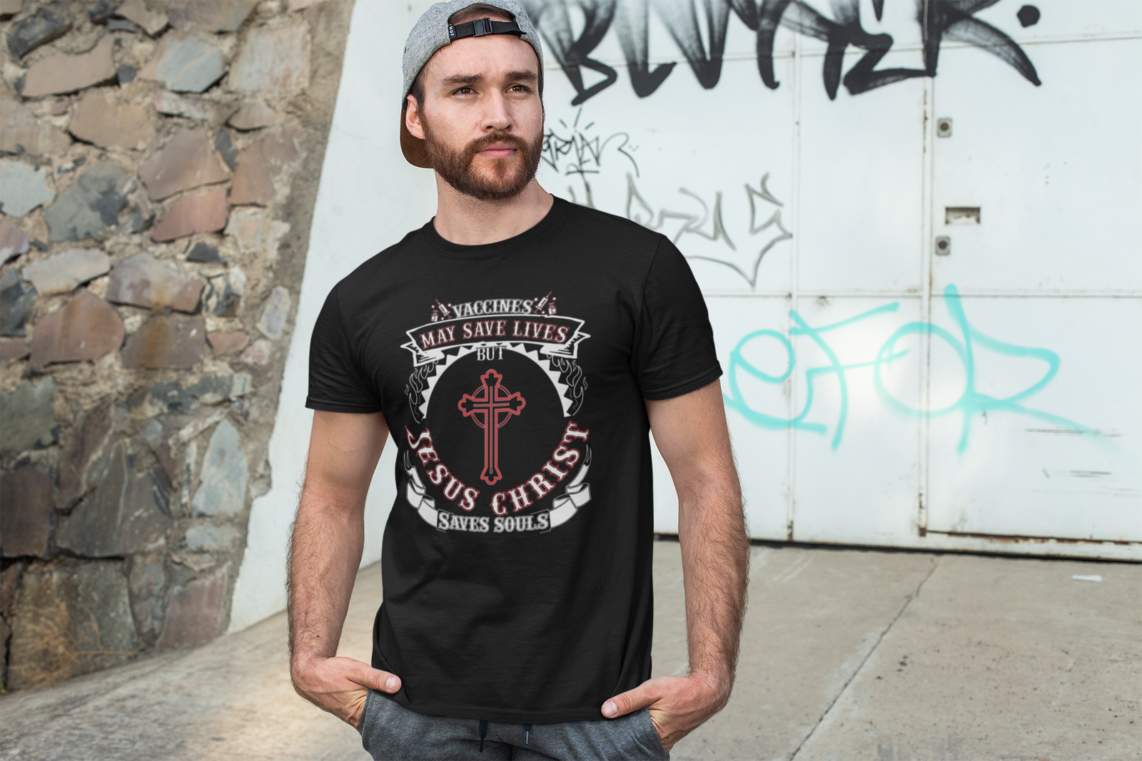 Vaccines May Save Lives But Christ Saves Souls Faith Shirt-Express Your Love Gifts