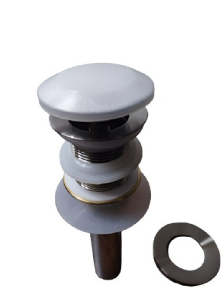 VIGO 2.75" Diameter Vessel Bathroom Sink Pop-Up Drain and Mounting Ring Without Overflow in Brushed Nickel Finish-Express Your Love Gifts