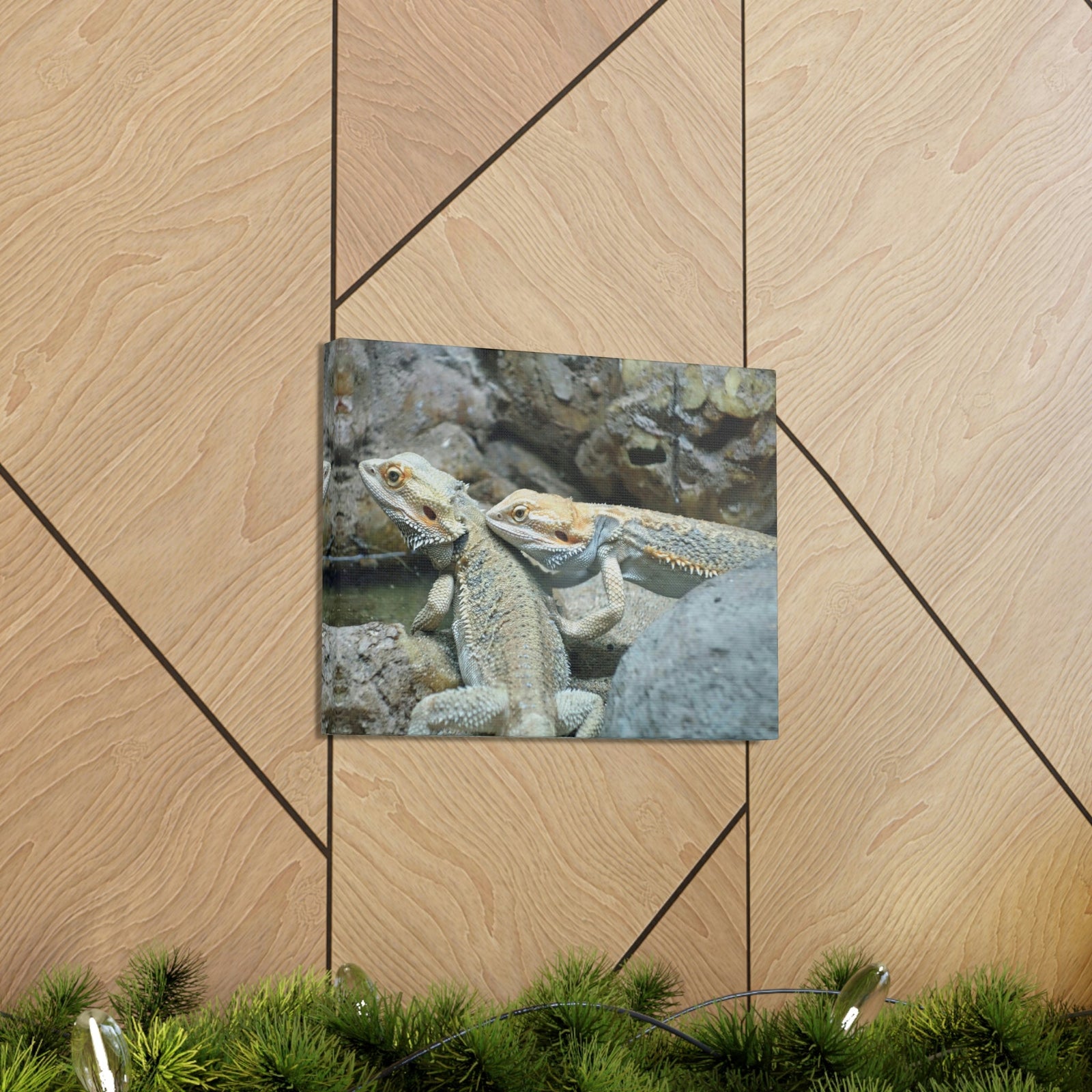 Scripture Walls Water Dragon Couple Water Dragon Couple Print Animal Wall Art Wildlife Canvas Prints Wall Art Ready to Hang Unframed-Express Your Love Gifts