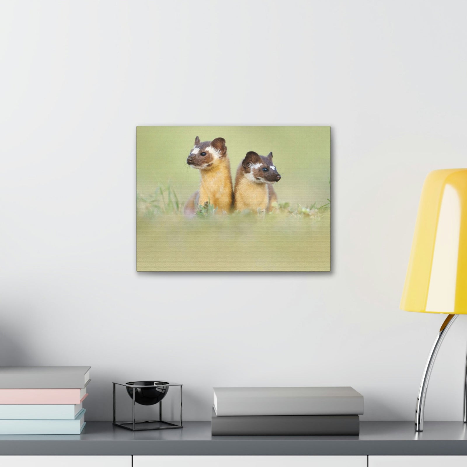 Scripture Walls Weasel Couple Weasel Couple Print Animal Wall Art Wildlife Canvas Prints Wall Art Ready to Hang Unframed-Express Your Love Gifts