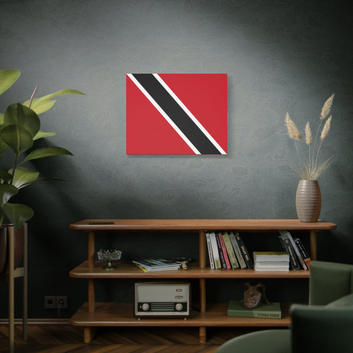 Trinidad and Tobago Country Flag Canvas Vibrant Wall Art Unframed Home Decor-Express Your Love Gifts