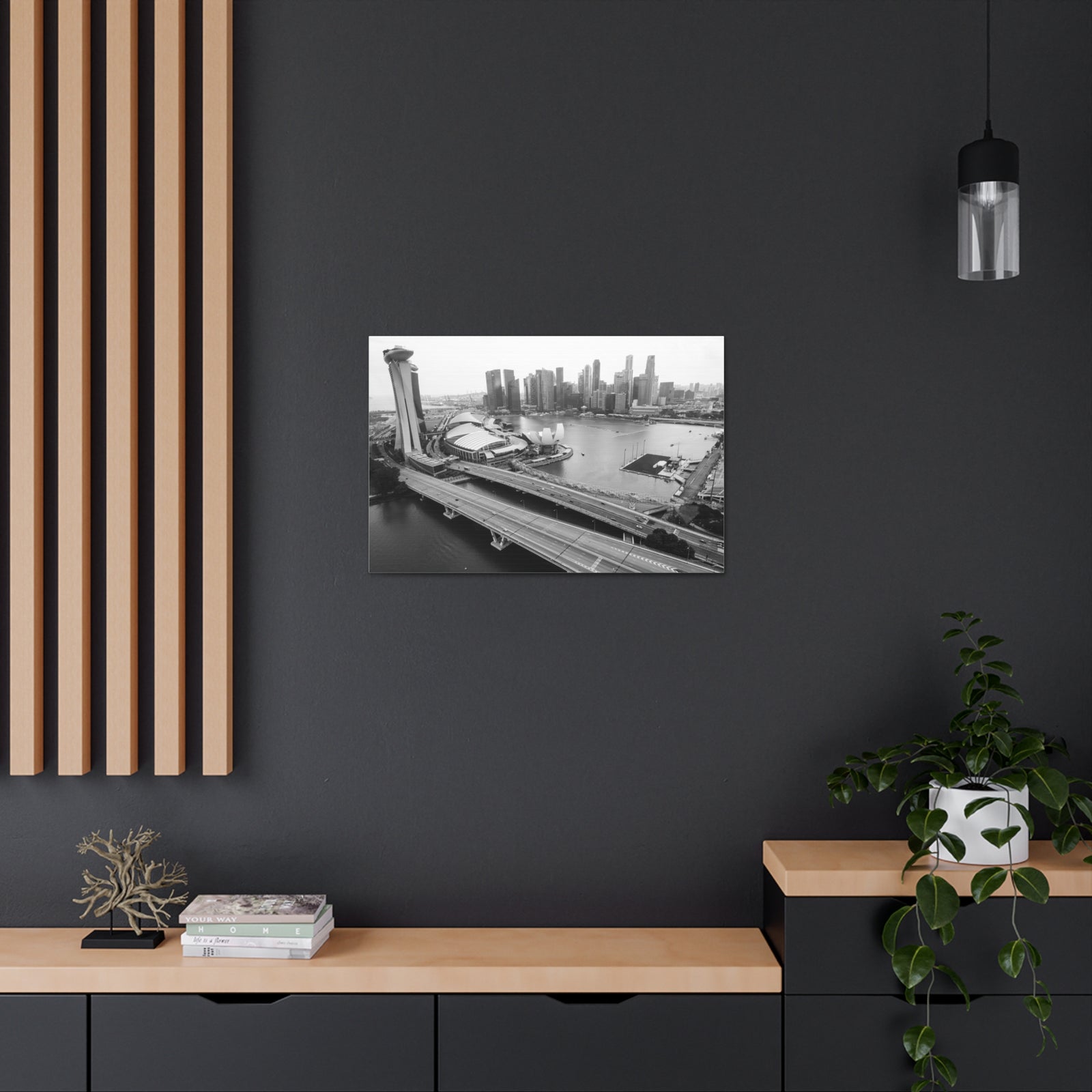 Singapore Skyline Canvas Artwork High-Quality Breathtaking Stunning Cityscape for Home Decor Ready to Hang-Express Your Love Gifts