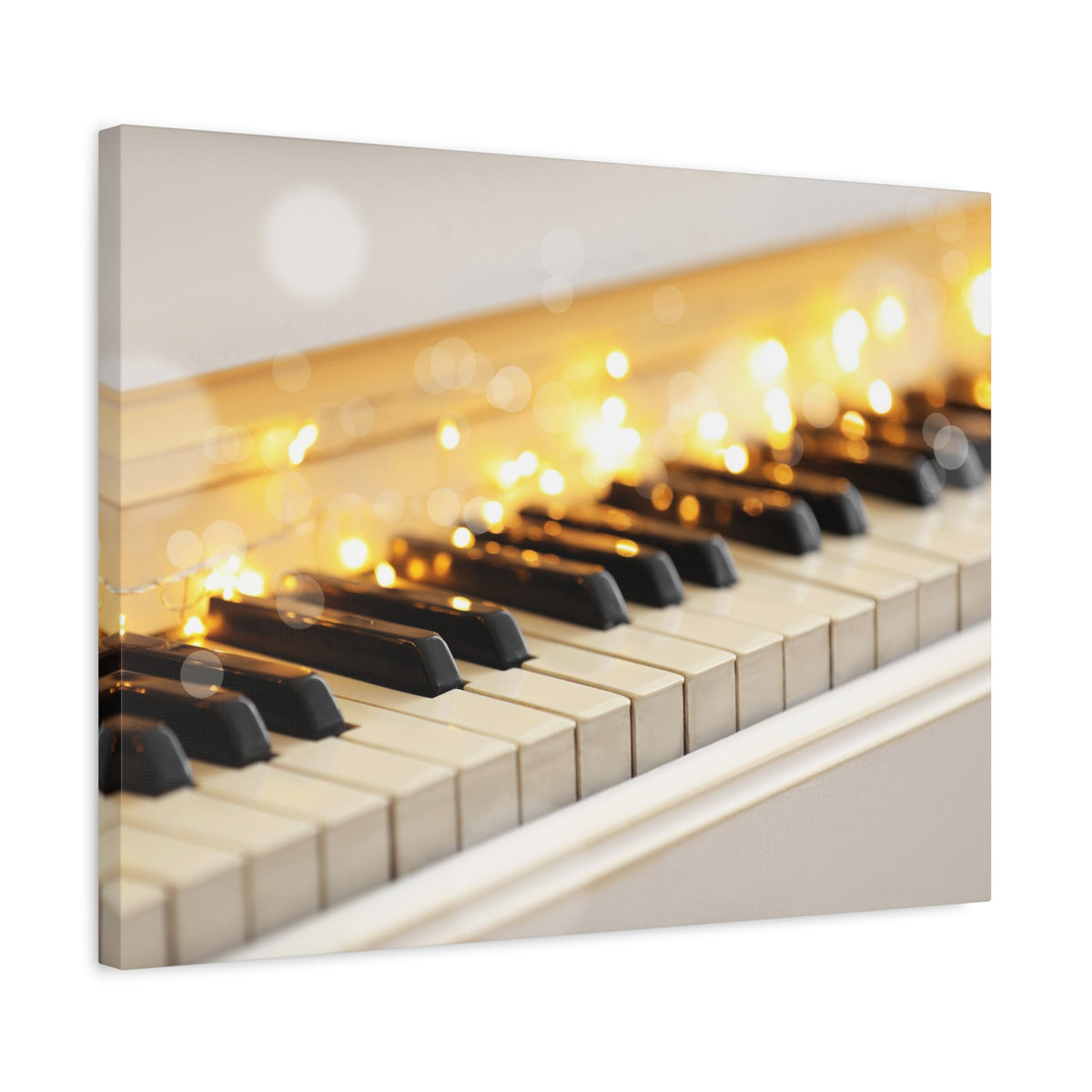 Light up Piano Keys Music Lover's Delight Piano Keyboard Canvas Wall Art for Home Decor Ready-to-Hang-Express Your Love Gifts