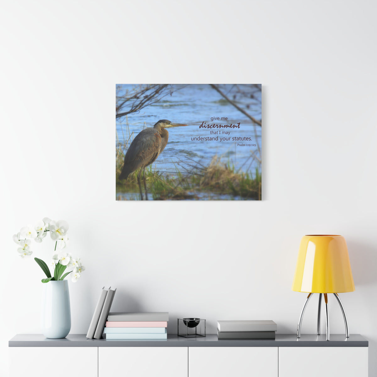 Scripture Canvas Understand Your Statutes Psalm 119:125 Christian Wall Art Bible Verse Print Ready to Hang-Express Your Love Gifts