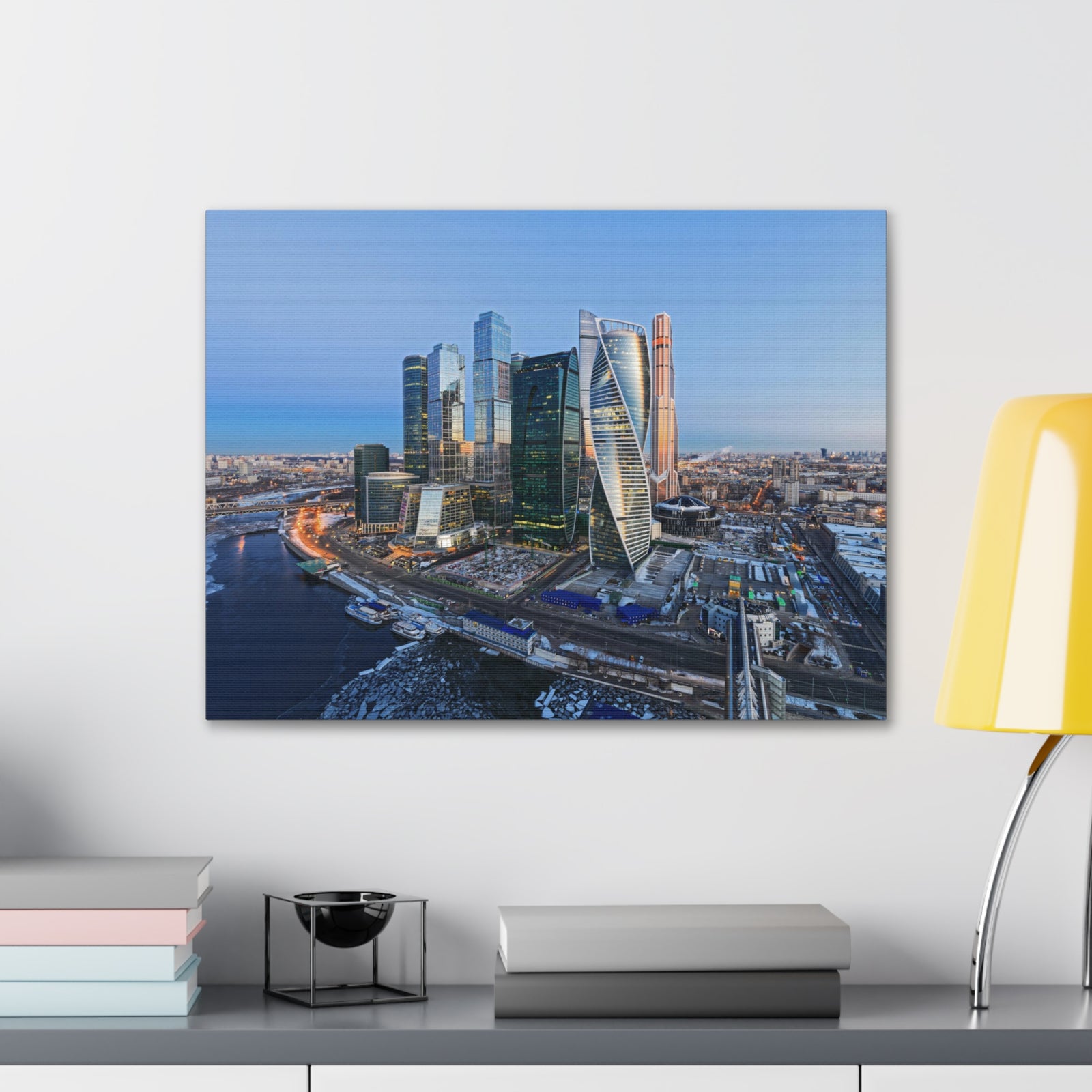 Moscow Daytime Skyline Canvas Artwork High-Quality Breathtaking Stunning Cityscape for Home Decor Ready to Hang-Express Your Love Gifts