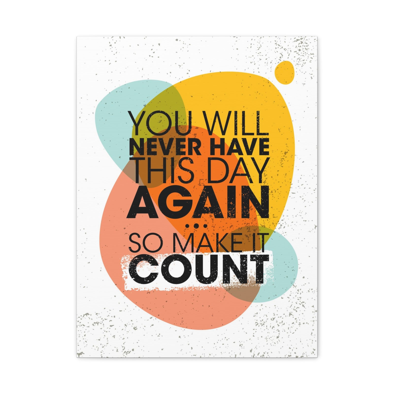 Inspirational Wall Art Make This Day Count Motivation Wall Decor for Home Office Gym Inspiring Success Quote Print Ready to Hang-Express Your Love Gifts