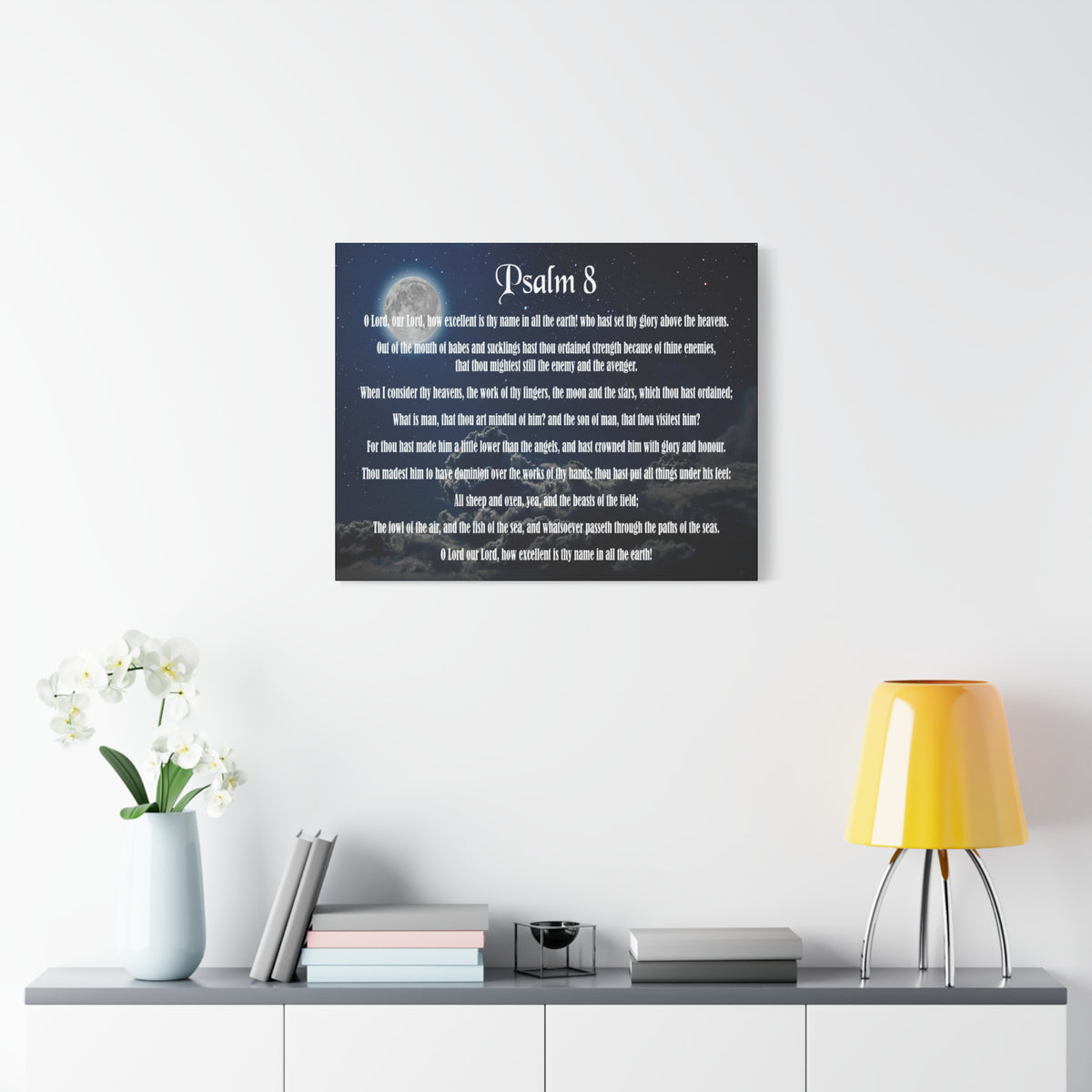 Scripture Walls Surrounded By Your Glory Psalm 8:1 Christian Wall Art Bible Verse Print Ready to Hang-Express Your Love Gifts