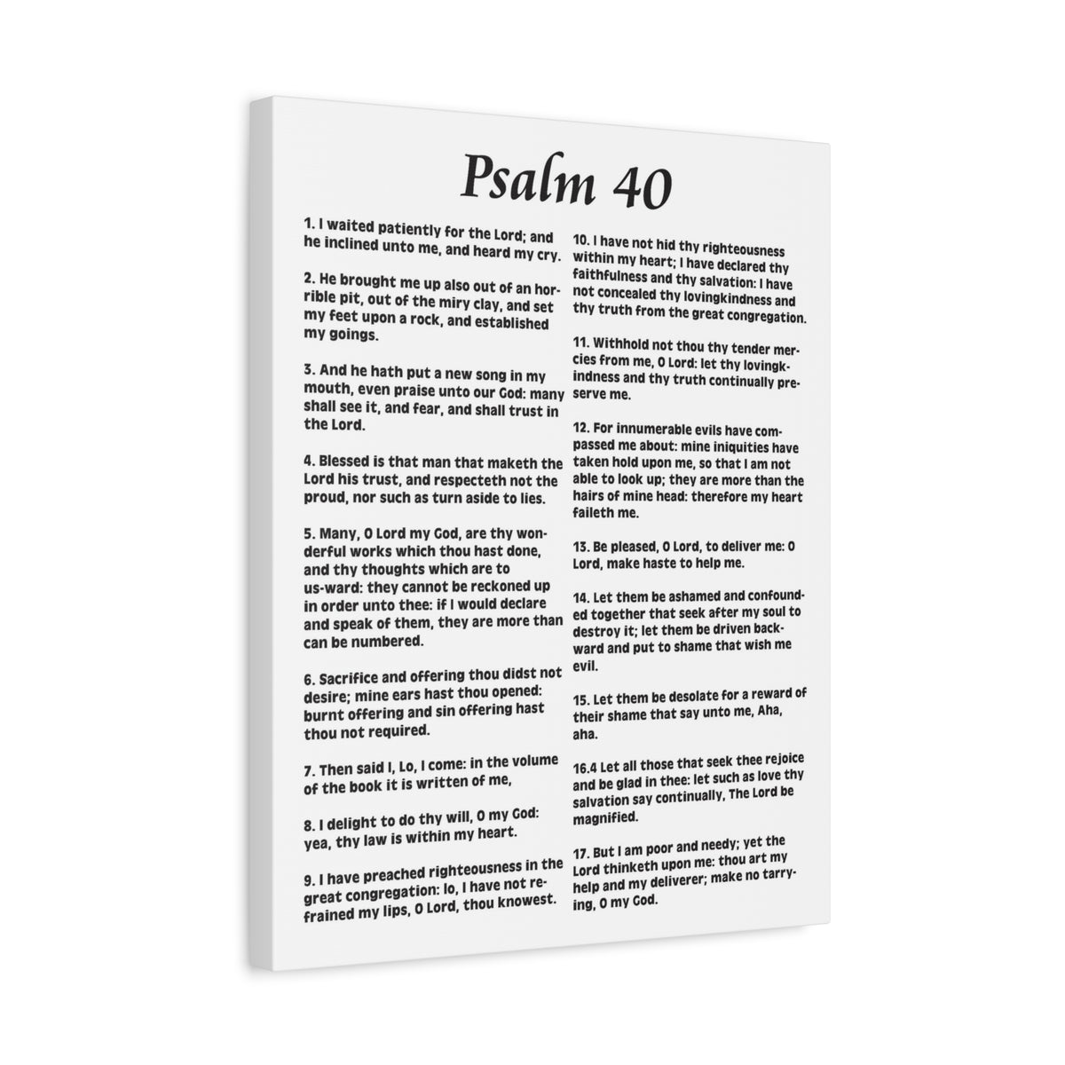 Scripture Walls My Deliverer Heard Me Psalm 40 Christian Wall Art Print Ready to Hang-Express Your Love Gifts