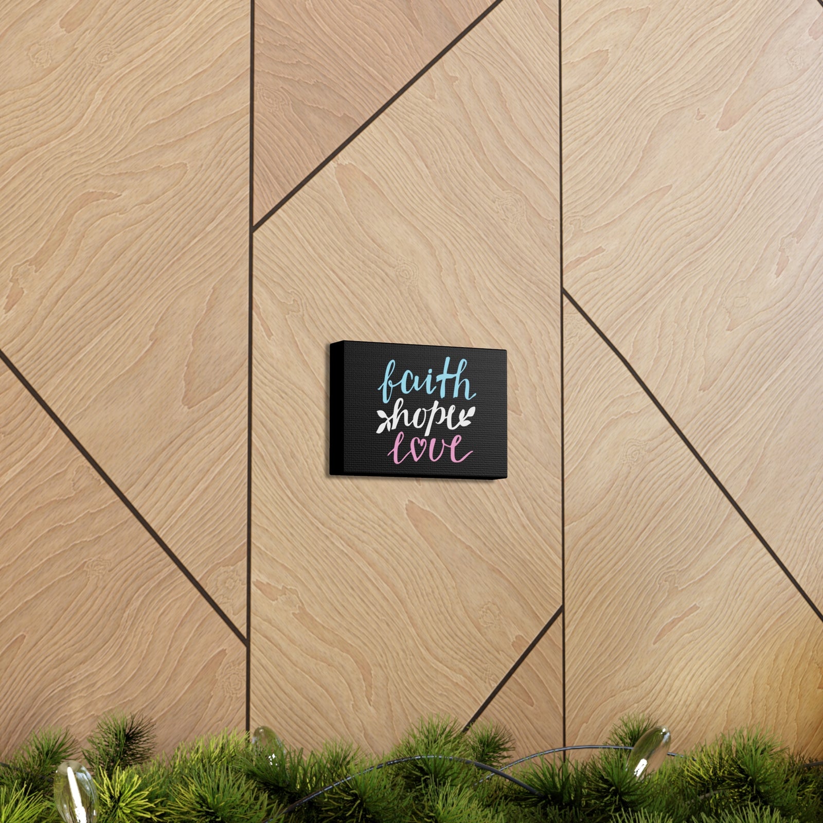 Scripture Walls Faith Hope Love Colors 1 Corinthians 13:13 Christian Wall Art Bible Verse Print Ready To Hang-Express Your Love Gifts