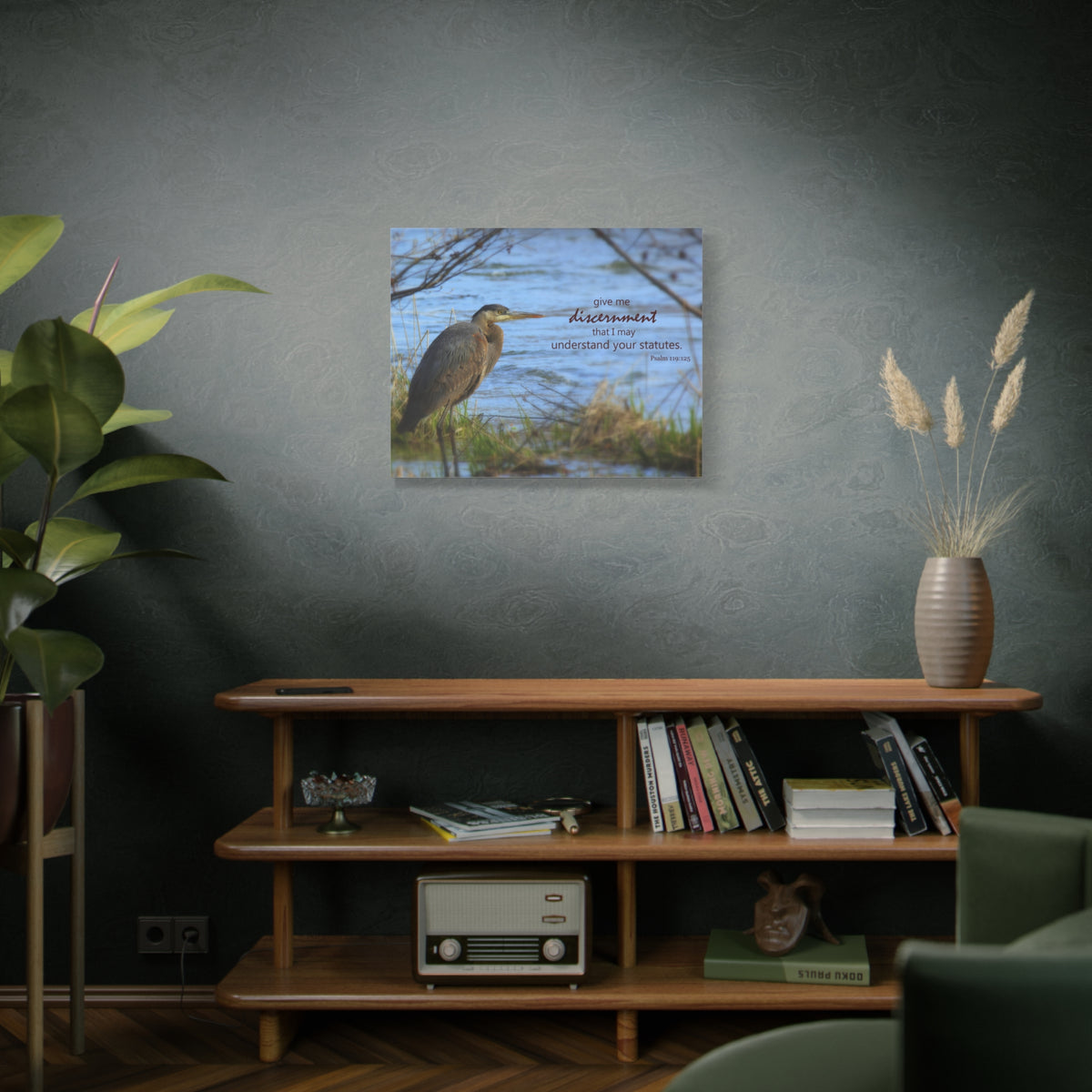 Scripture Canvas Understand Your Statutes Psalm 119:125 Christian Wall Art Bible Verse Print Ready to Hang-Express Your Love Gifts