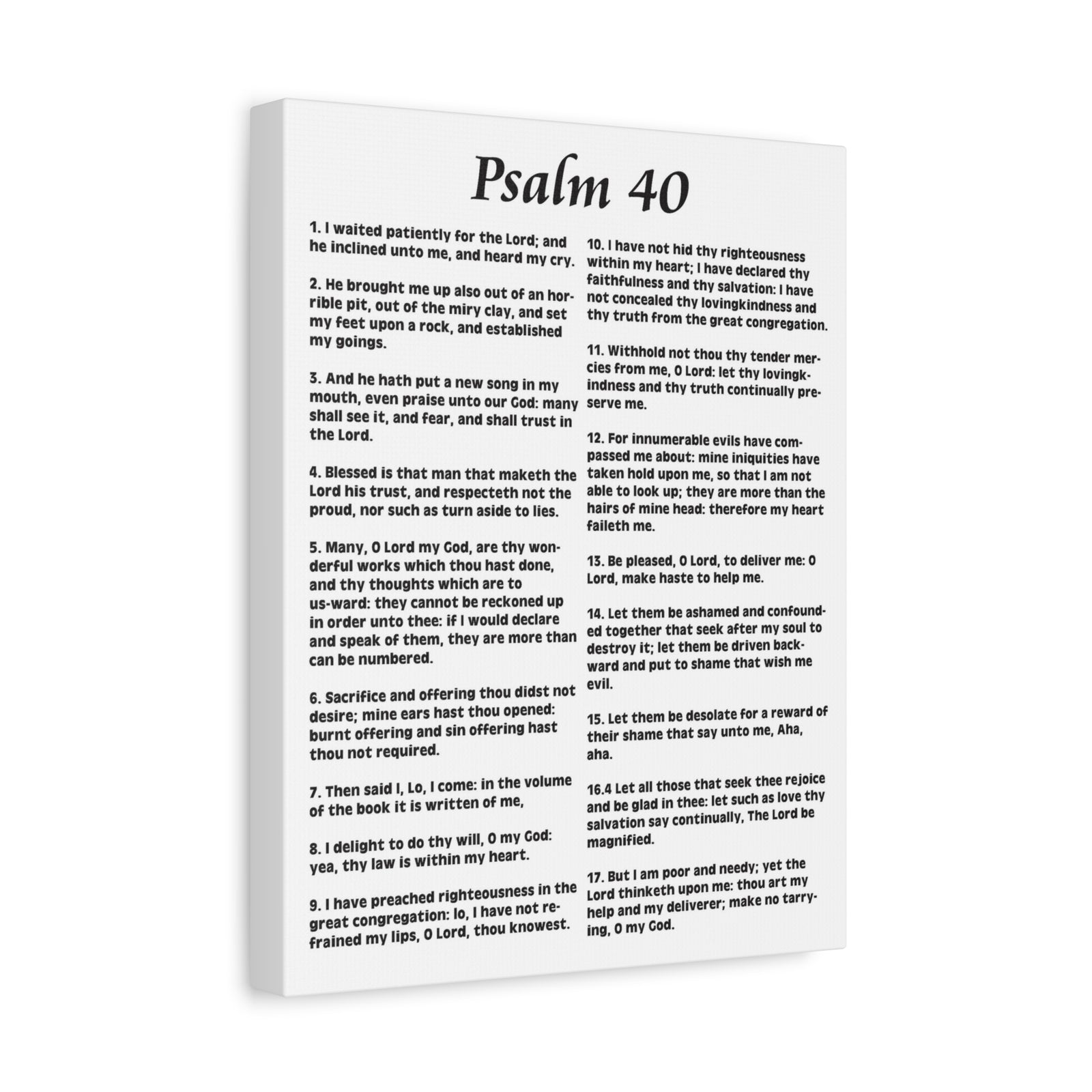 Scripture Walls My Deliverer Heard Me Psalm 40 Christian Wall Art Print Ready to Hang-Express Your Love Gifts