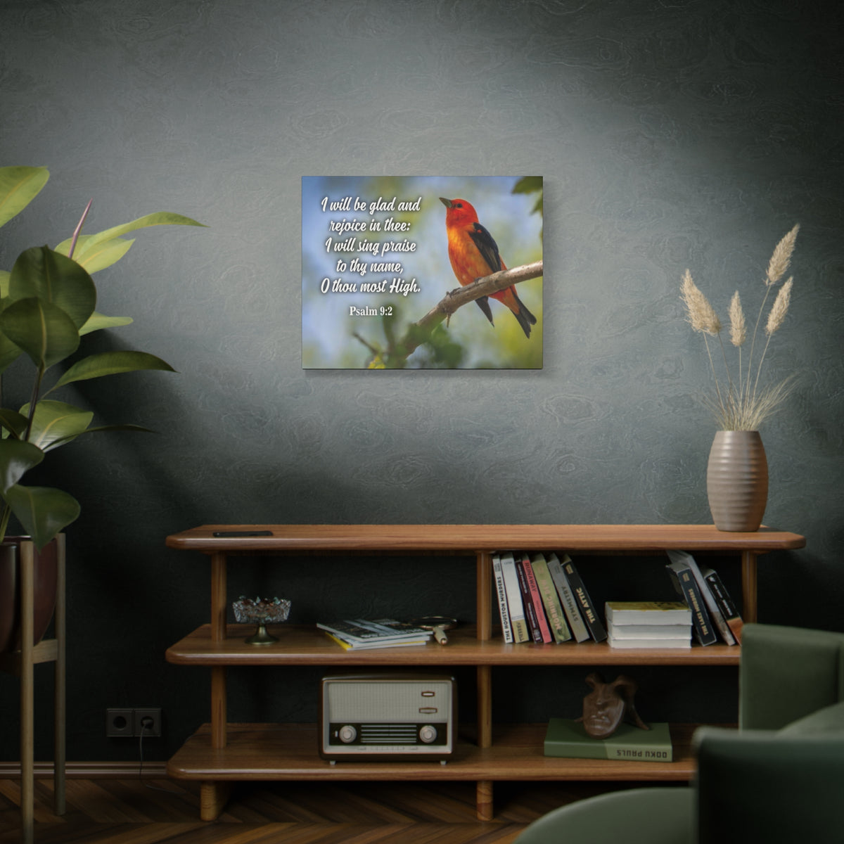 Bible Verse Canvas I WIll Sing Praise Psalm 9:2 Christian Home Decor Scripture Art-Express Your Love Gifts