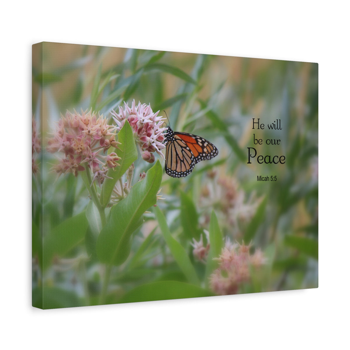 Scripture Walls Our Peace Micah 5:5 Bible Verse Canvas Christian Wall Art Ready to Hang-Express Your Love Gifts
