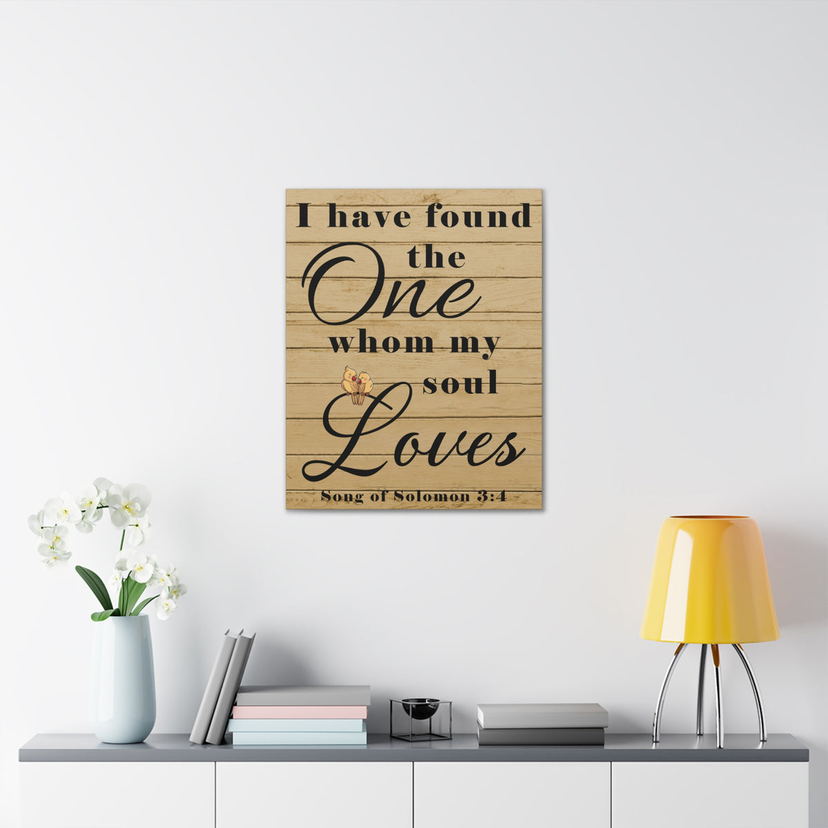 Scripture Walls Song of Solomon 3:4 Wood Christian Wall Art Print Ready to Hang Unframed-Express Your Love Gifts